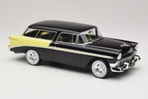 Chevrolet Bel Air Nomad Custom Черен & Светложълт KK-Scale 1:18 KKDC181293 Метал — снимка 4 от 6