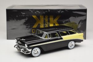 Chevrolet Bel Air Nomad Custom Черен & Светложълт KK-Scale 1:18 KKDC181293 Метал — снимка 6 от 6