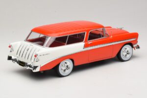 Chevrolet Bel Air Nomad Custom Светлочервен & Бял KK-Scale 1:18 KKDC181291 Метал — снимка 2 от 6