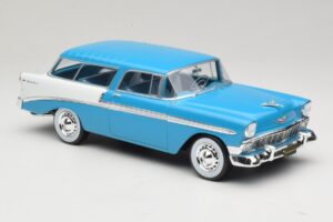 Chevrolet Bel Air Nomad Тюркоазен & Бял KK-Scale 1:18 KKDC181292 Метал — снимка 4 от 6