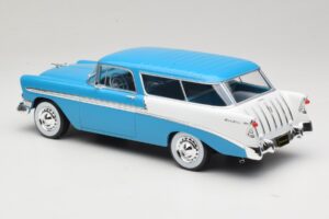 Chevrolet Bel Air Nomad Тюркоазен & Бял KK-Scale 1:18 KKDC181292 Метал — снимка 5 от 6