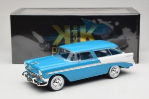 Chevrolet Bel Air Nomad Тюркоазен & Бял KK-Scale 1:18 KKDC181292 Метал — снимка 6 от 6