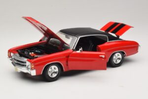 Chevrolet Chevelle SS454 Червен Maisto 1:18 31890-P1 Метал — снимка 2 от 8