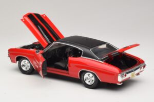 Chevrolet Chevelle SS454 Червен Maisto 1:18 31890-P1 Метал — снимка 5 от 8
