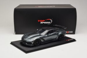 Chevrolet Corvette C7 ZR-1 Shadow Grey Metallic TopSpeed 1:18 TS0148 Смола — снимка 6 от 6