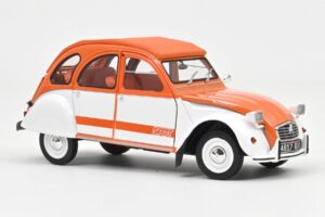 Citroen 2CV Spot Оранжев & Бял Norev 1:18 181473 Метал — снимка 2 от 3
