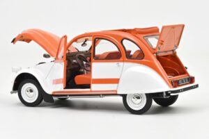 Citroen 2CV Spot Оранжев & Бял Norev 1:18 181473 Метал — снимка 3 от 3