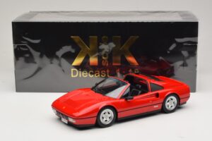 Ferrari 328 GTS Червен С Черен Интериор KK-Scale 1:18 KKDC180551 Метал — снимка 7 от 7