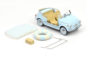 Fiat 500 Jolly Син Norev 1:18 187793 Метал — снимка 5 от 5