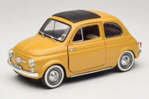 Fiat 500 Жълт Solido 1:18 8042 Метал