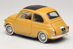 Fiat 500 Жълт Solido 1:18 8042 Метал — снимка 7 от 8