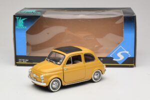 Fiat 500 Жълт Solido 1:18 8042 Метал — снимка 8 от 8