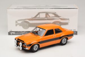 Ford Escort Mk1 RS1600 AVO Оранжев С Черни Райета Minichamps 1:18 100688104 Метал — снимка 8 от 8