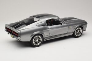 Ford Mustang Shelby GT500 Eleanor Сив Металик & Черен KK-Scale 1:12 KKDC120171 Метал — снимка 3 от 8