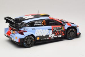 Hyundai i20 N Rally1 #11 T. Neuville / M. Wydaeghe Rally Monte Carlo 2026 IXO 1:18 18RMC270B Метал — снимка 2 от 6
