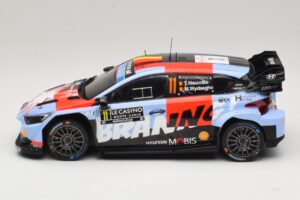 Hyundai i20 N Rally1 #11 T. Neuville / M. Wydaeghe Rally Monte Carlo 2026 IXO 1:18 18RMC270B Метал — снимка 3 от 6