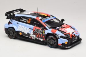 Hyundai i20 N Rally1 #11 T. Neuville / M. Wydaeghe Rally Monte Carlo 2026 IXO 1:18 18RMC270B Метал — снимка 4 от 6