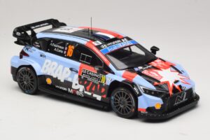 Hyundai i20 N Rally1 #16 A. Fourmaux / A. Coria Rally Monte Carlo 2026 IXO 1:18 18RMC270A Метал — снимка 4 от 6