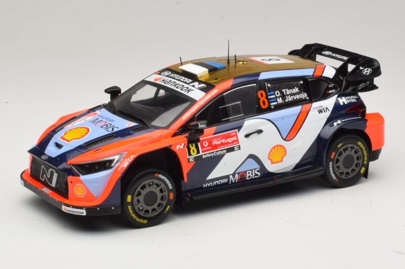 Hyundai i20 N Rally1 #8 O. Tanak / M. Jarveoja Rally Portugal 2025 IXO 1:18 18RMC251A Метал