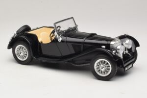 Jaguar SS100 Родстер Черен Bburago 1:18 3006-M3 Метал — снимка 4 от 6
