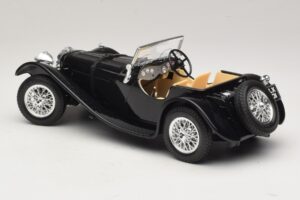 Jaguar SS100 Родстер Черен Bburago 1:18 3006-M3 Метал — снимка 5 от 6