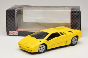 Lamborghini Diablo Жълт Maisto 1:18 32803 Метал — снимка 8 от 8
