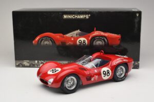 Maserati Tipo 61 #98 C. Shelby Times Mirror GP For Sportscars 1960 Minichamps 1:12 120601298 Метал — снимка 8 от 8