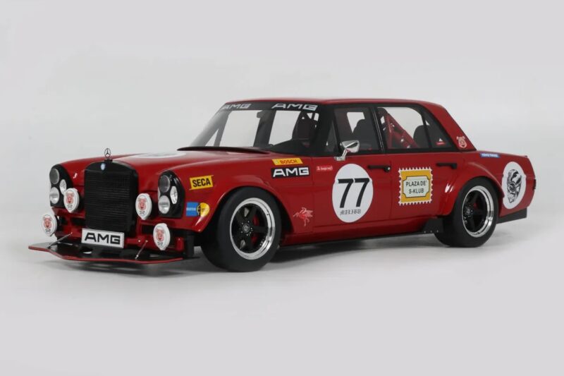 Mercedes 300 SEL W109 Red Pig S-Klub C63 S Mars Red GT Spirit 1:18 Mercedes 300 SEL W109 Red Pig S-Klub C63 S Mars Red GT Spirit 1:18 GT584 Смола