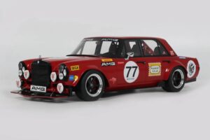 Mercedes 300 SEL W109 Red Pig S-Klub C63 S Mars Red GT Spirit 1:18 GT584 Смола — снимка 2 от 2