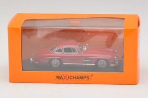 Mercedes 300 SL W198 Червен Maxichamps 1:43 940039001 Метал — снимка 5 от 5