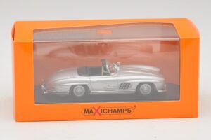 Mercedes 300 SL W198 Roadster Сребрист Maxichamps 1:43 940039030 Метал — снимка 5 от 5