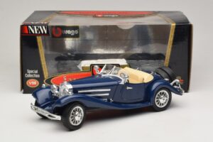Mercedes 500K Родстер Син Bburago 1:20 3070 Метал — снимка 8 от 8