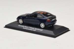 Mercedes C-Class Sportscoupe CL203 Blue Metallic Bundespressball Minichamps 1:43 MB010 Diecast — снимка 3 от 5