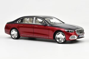 Mercedes Maybach S680 Z223 Nautical Blue & Patagonia Red Norev 1:18 183919 Метал