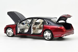 Mercedes Maybach S680 Z223 Nautical Blue & Patagonia Red Norev 1:18 183919 Метал — снимка 2 от 2