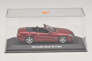 Mercedes SL R230 Червен Металик Maxichamps 1:43 940037530 Метал — снимка 4 от 5