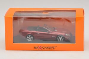Mercedes SL R230 Червен Металик Maxichamps 1:43 940037530 Метал — снимка 5 от 5