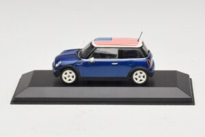 Mini Cooper S R53 Син С Американско Знаме Minichamps 1:43 MINI014 Метал