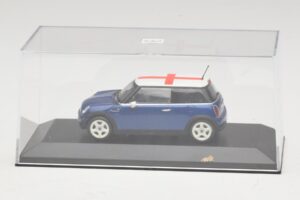 Mini Cooper S R53 Син С Английско Знаме Minichamps 1:43 MINI012 Метал — снимка 4 от 5