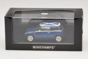 Mini Cooper S R53 Син С Шотландско Знаме Minichamps 1:43 MINI016 Метал — снимка 5 от 5