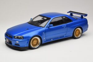 Nissan Skyline GT-R R34 V-Spec II Син Металик BBS Джанти KK-Scale 1:12 KKDC120211-2 Метал