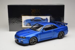 Nissan Skyline GT-R R34 V-Spec II Син Металик OEM Джанти KK-Scale 1:12 KKDC120211-1 Метал — снимка 8 от 8