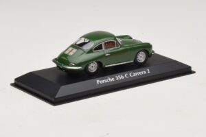 Porsche 356C Carrera 2 Тъмнозелен Maxichamps 1:43 940062360 Метал — снимка 2 от 5