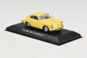 Porsche 356C Carrera 2 Жълт Maxichamps 1:43 940062361 Метал — снимка 3 от 5