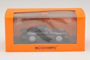 Porsche 911 964 Turbo Черен Maxichamps 1:43 940069101 Метал — снимка 5 от 5