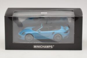 Porsche 911 991.1 Turbo S Кабриолет Син Minichamps 1:43 410067182 Метал — снимка 5 от 5