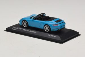 Porsche 911 991.2 Carrera 4 Кабриолет Син Minichamps 1:43 410067232 Метал — снимка 3 от 5