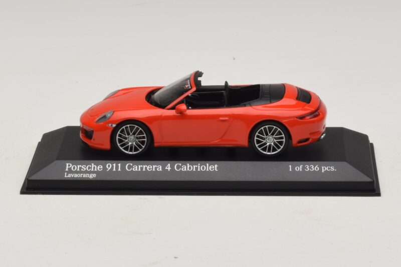 Porsche 911 991.2 Carrera 4 Кабриолет Оранжев Minichamps 1:43 410067231 Метал