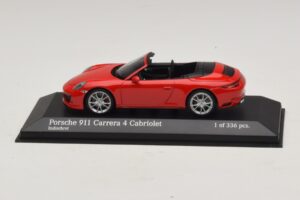 Porsche 911 991.2 Carrera 4 Кабриолет Червен Minichamps 1:43 410067230 Метал