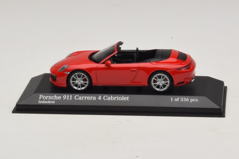 Porsche 911 991.2 Carrera 4 Кабриолет Червен Minichamps 1:43 410067230 Метал